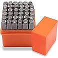 Metal Letter Punch Set (1/8”) 3mm,36PC Steel Number and Letter Stamp Set,Stamping Tool Set kit for Imprinting Metal, Plastic, Wood, Leather.
