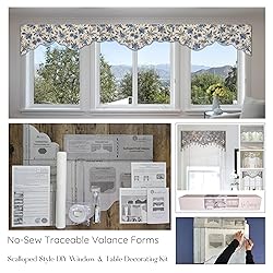 Traceable Designer Scalloped Window Valance, Sewing