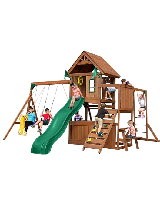 tioga fort swing set