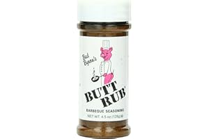 Bad Byron’s Butt Rub Barbeque Seasoning – 4.5 oz Shaker | Award-Winning All-Purpose Dry Rub for Pork, Chicken, Beef, Seafood & Vegetables | Gluten-Free, No MSG