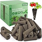 PACETAP 50 Pack Grow Sponges, Seed Pods Replacement Root Growth Sponges Compatible with AeroGarden, Seedling Starter Sponges Kit Refill Grow Sponge for Hydroponic Indoor Garden System