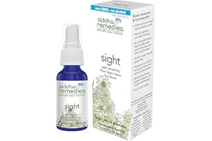 Siddha Remedies Sight Spray for Eye Strain Relief, Light Sensitivity, Blurry Vision | 100% Natural Homeopathic Remedy with Cell Salts and Flower Essences | No Alcohol No Sugar