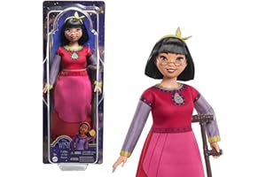 Mattel Disney Wish Toys, Dahlia of Rosas Posable Fashion Doll with Removable Clothes & Accessories, Inspired by the Movie