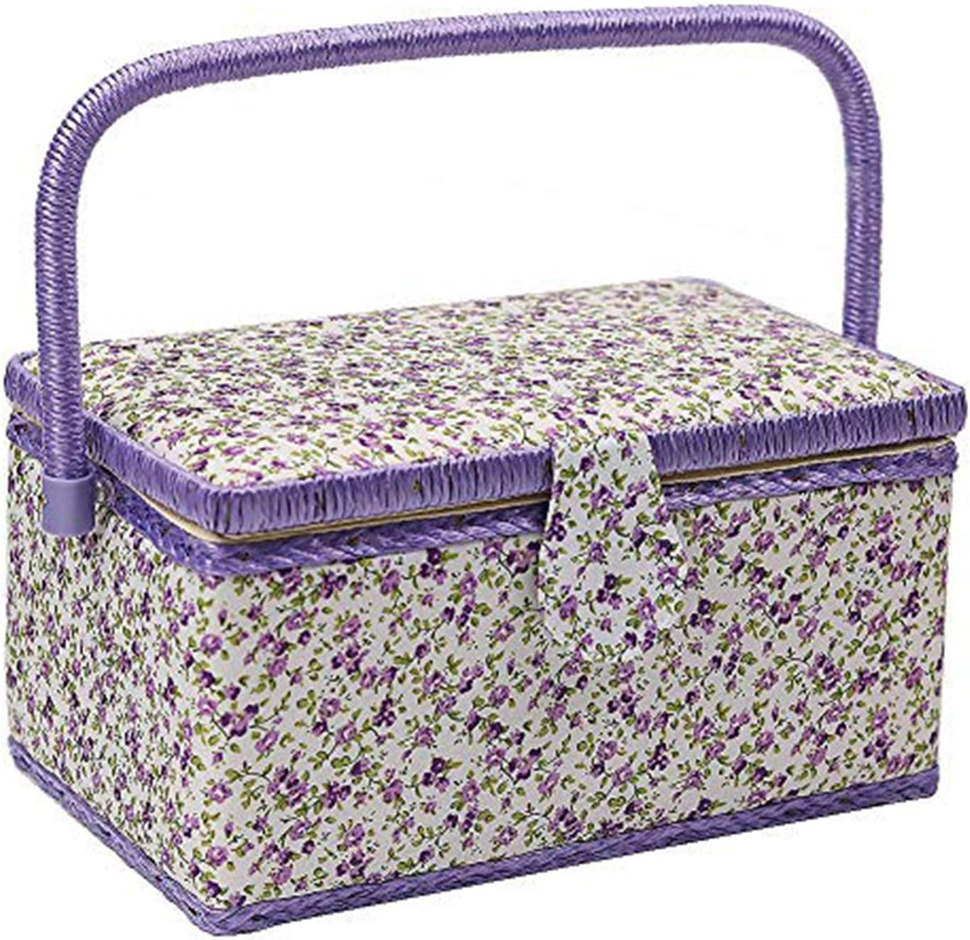 Medium Sewing Basket with Accessories Sewing Storage Box