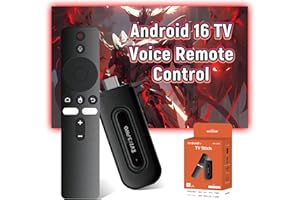 XIXIMENG TV3 PRO Android TV Stick Android 16.0 Stick with Voice Remote Control,2GB RAM + 16GB ROM,H313 64-bit Quad Core ARM C