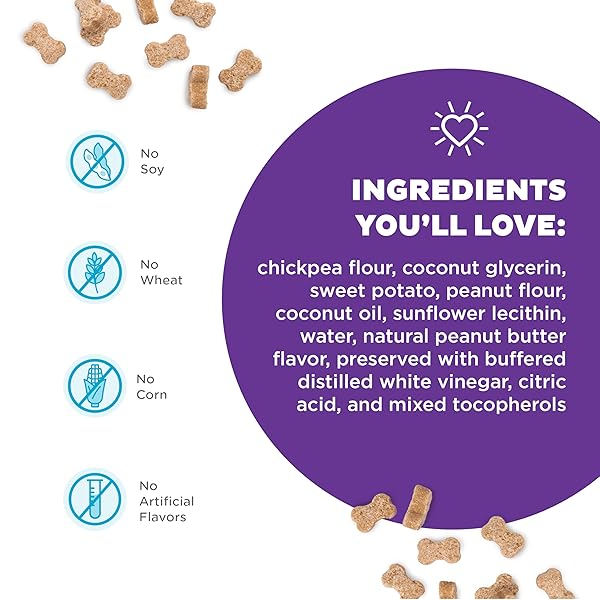 OUTWARD HOUND NINA OTTOSSON PUZZLE BITEZ TRAINING TREATS FOR DOGS PEANUT BUTTER FLAVOR SOFT SMALL DOG TREATS DOG TRAINING TREATS