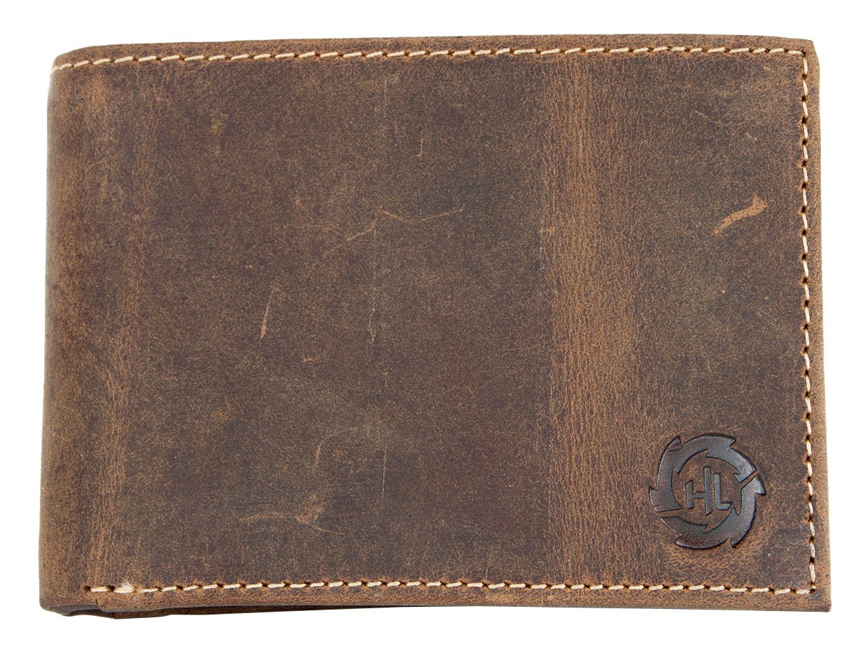Strong Natural Genuine Leather Wallet HL - Just Leather No Fabric