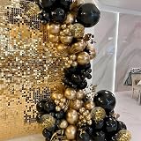 Balloon Garland Black Gold Arch Kit 110pcs Latex Balloons Confetti Bar view 6