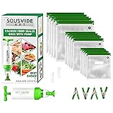 SOUSVIDE ART Reusable Vacuum Seal Bags With Vacuum