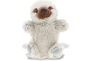 DolliBu Sloth Plush Hand Puppet For Kids - Soft Plush Stuffed Animal Hand Puppet Toy for Puppet Show Games & Puppet Theaters for Kids, Adult's Cute Puppets Educational Toy to Teach Children & Toddlers