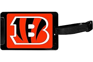 SISKIYOU SPORTS Siskiyou NFL Cincinnati Bengals Luggage Tag , Black , 3.25"