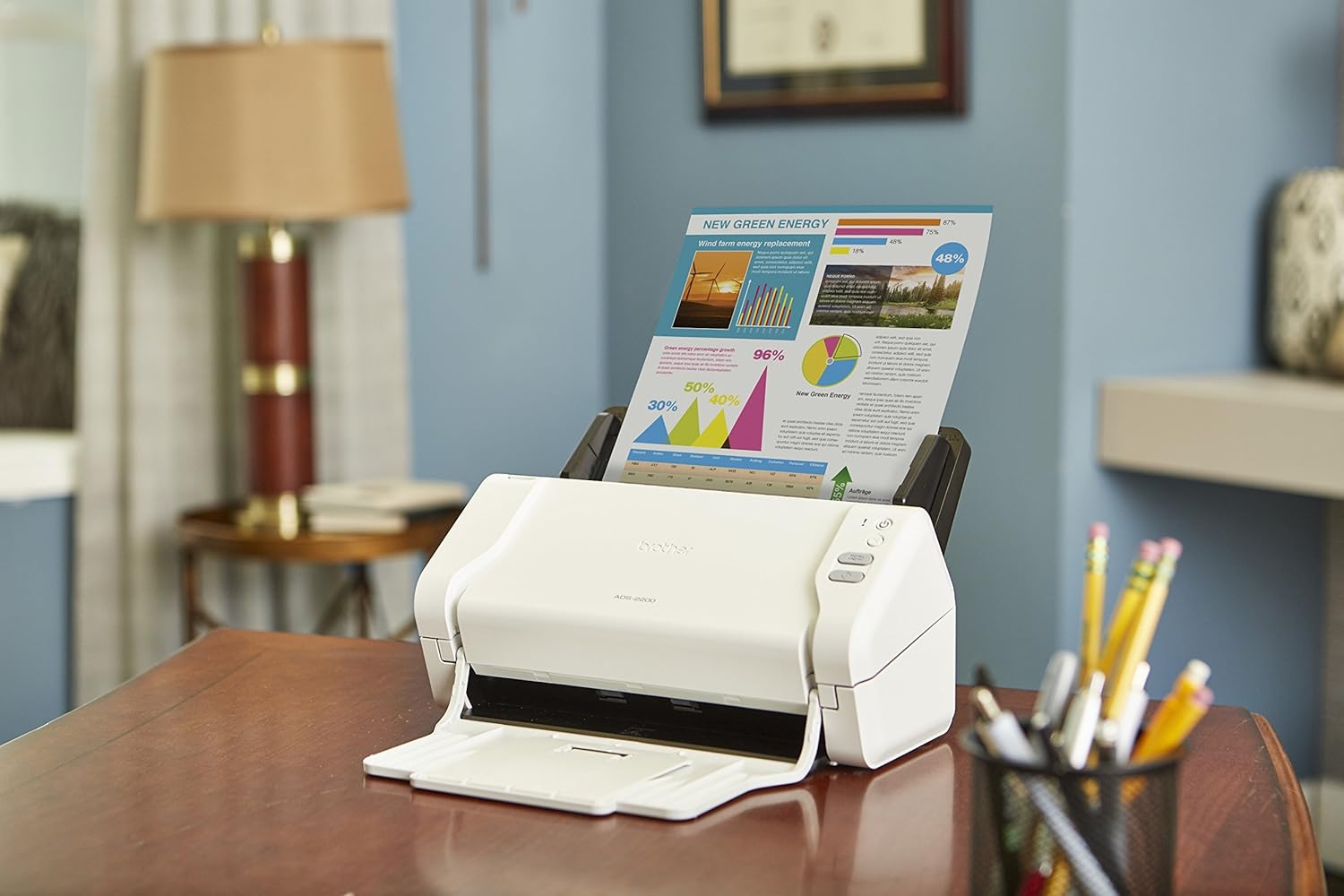 Brother High-Speed Desktop Document Scanner, ADS-2200, Multiple Scan Destinations, Duplex Scanning: Electronics