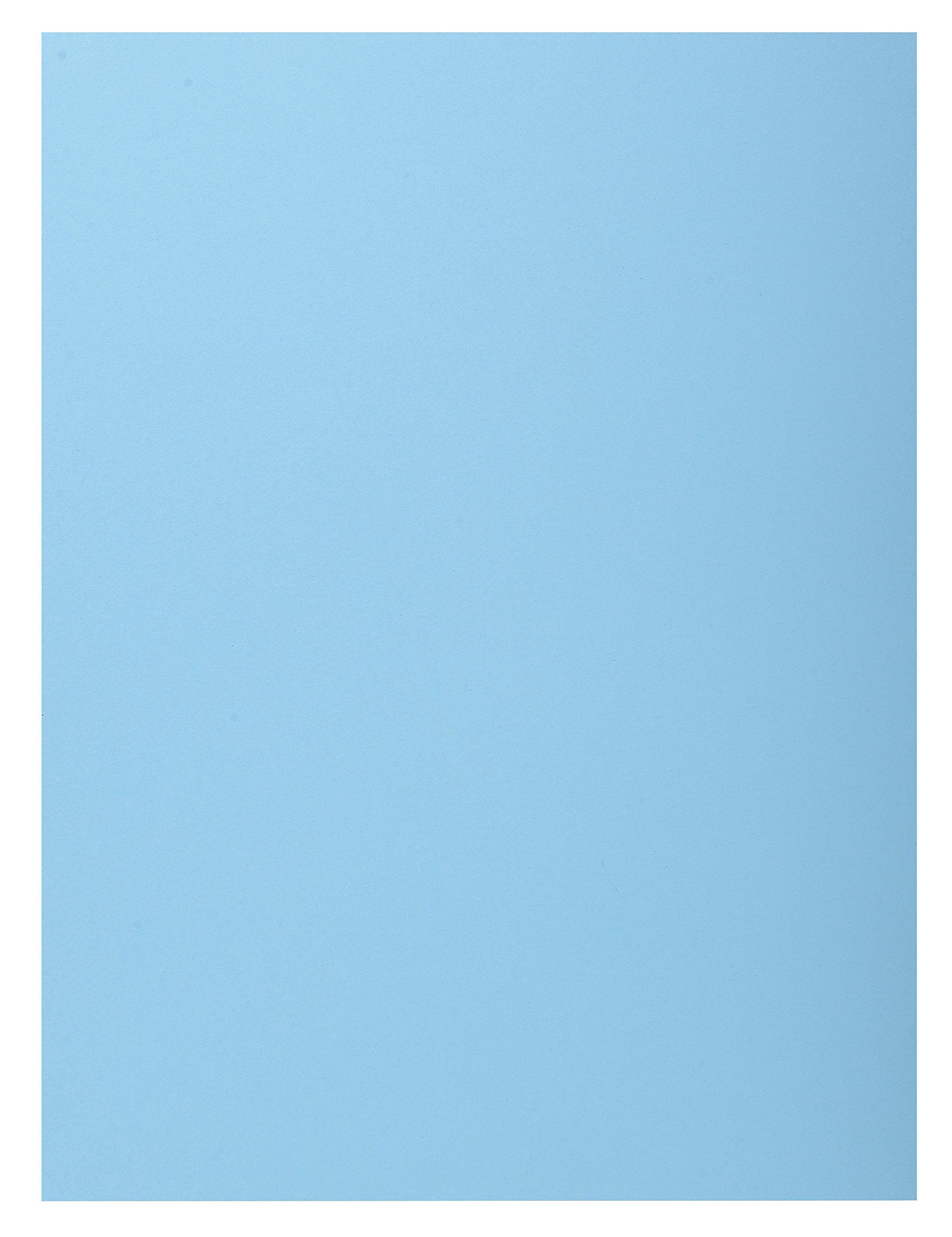 Exacompta - Ref 339006E - Super 210 1-Flap Folders - 240 x 320mm in Size, Suitable for Holding A4 Documents, 210gsm Card, Single Fold Over Flap - Light Blue (Pack of 50)