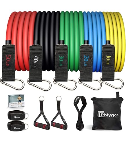 11 Bandes De Résistance Whatafit - Avec Ancrage Porte, Poignées, Et Sangles Cheville Pour Fitness