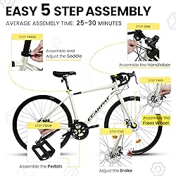 Ecarpat 700C Road Bikes, 16 Speed, Commuting City