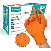 General Medi Nitrile Industrial Gloves with Raised Diamond Texture, 100 Count Thick (XL)