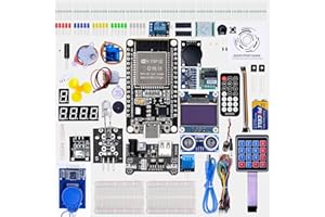 ELEGOO ESP-32 Super Starter Kit with Tutorial and Development Board USB-C Dual Core Microcontroller Support AP/STA/AP+STA, CP