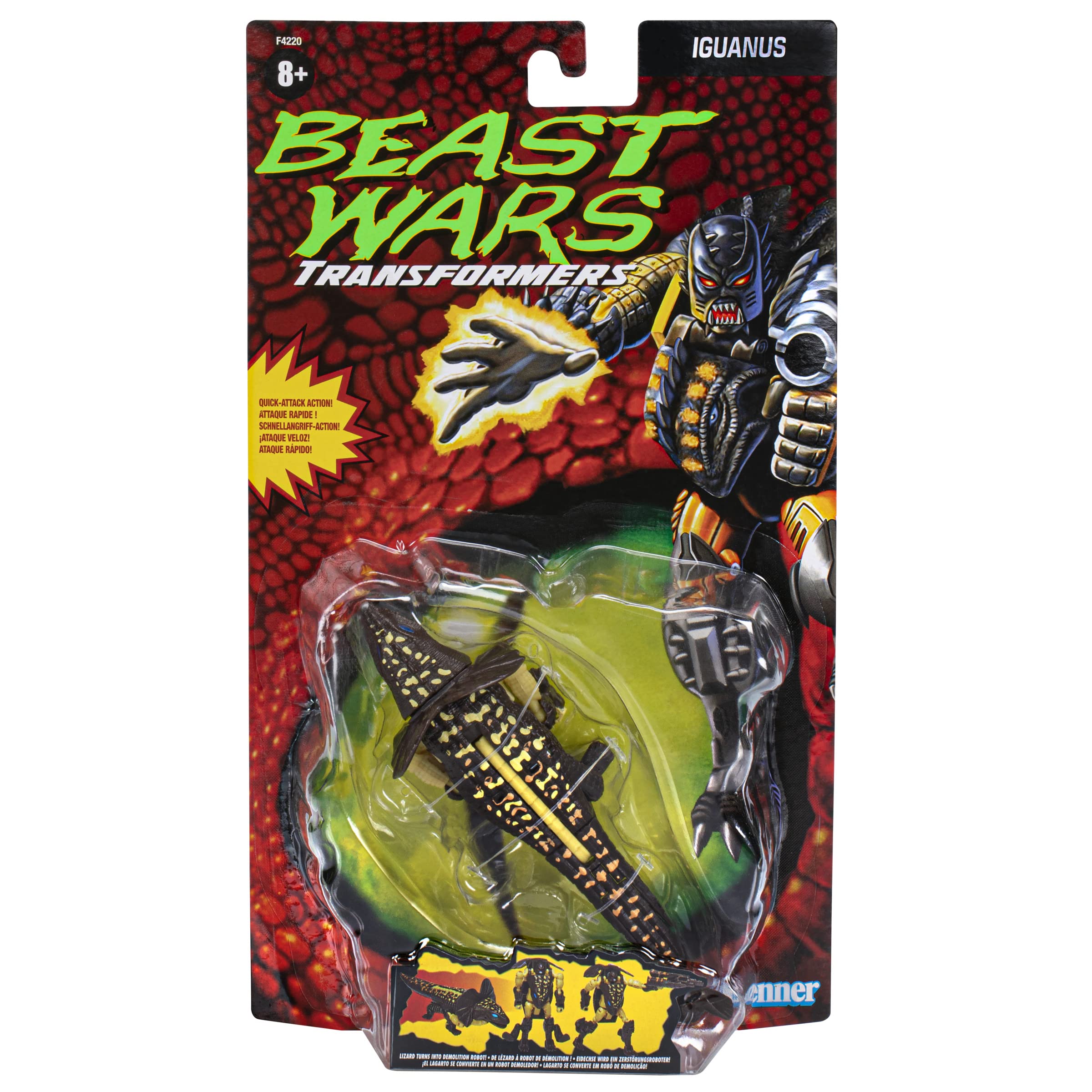 Hasbro Transformers Vintage Beast Wars Iguanus - Figure 8 Years+