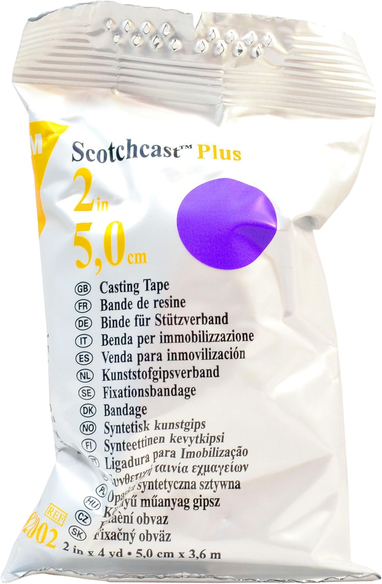 3M 82002U ScotchCast Plus Casting Tape 2" x 4 Yards - Purple - 1 Roll