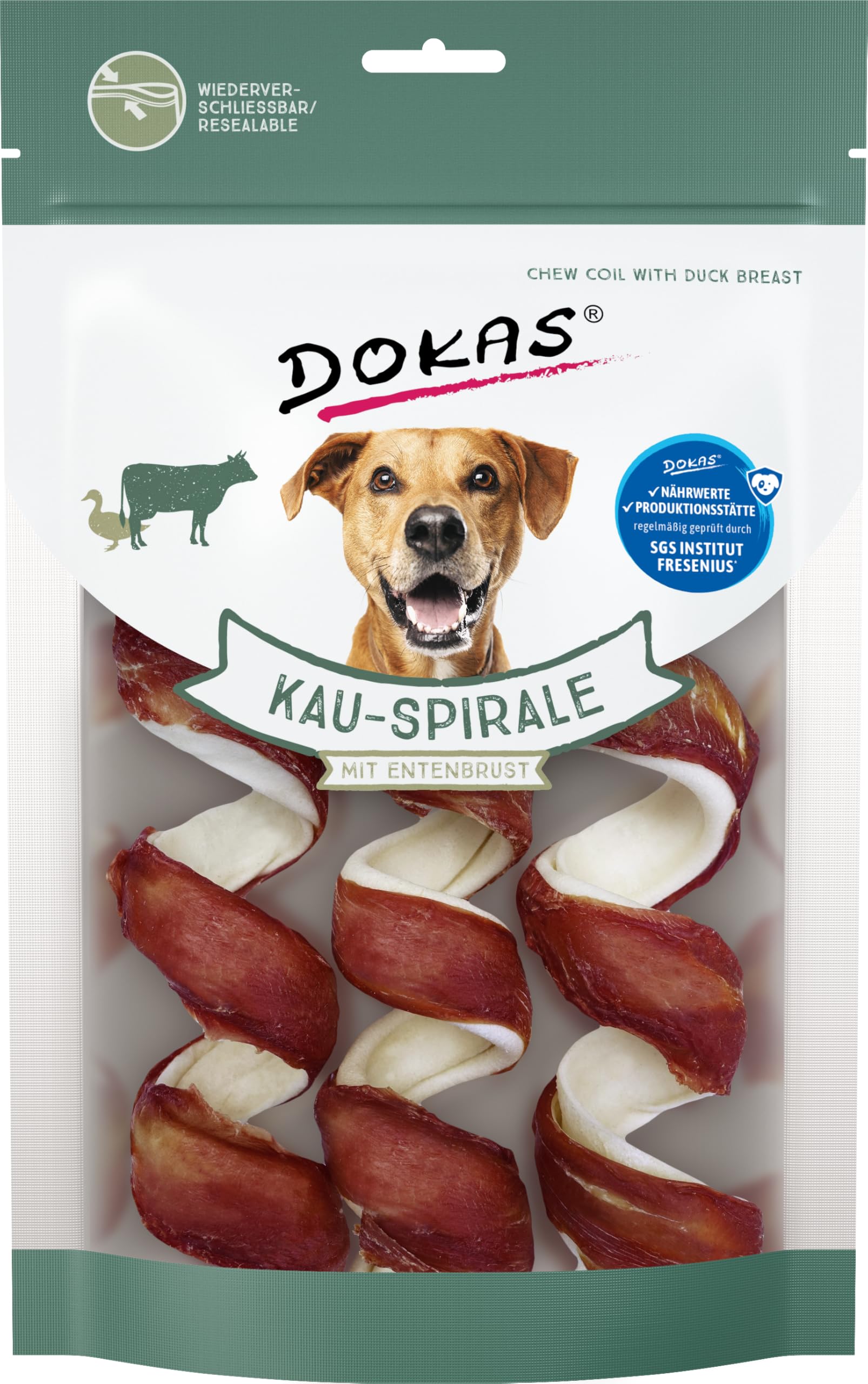 DOKAS Cereal Free Premium Chew for Dogs - Ideal for Between