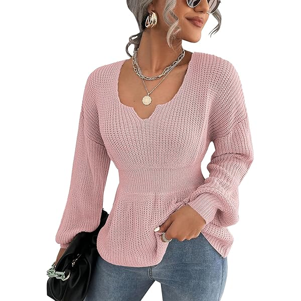 Women Y2k Fairy Grunge Sweater Pullovers Long Sleeve V Neck