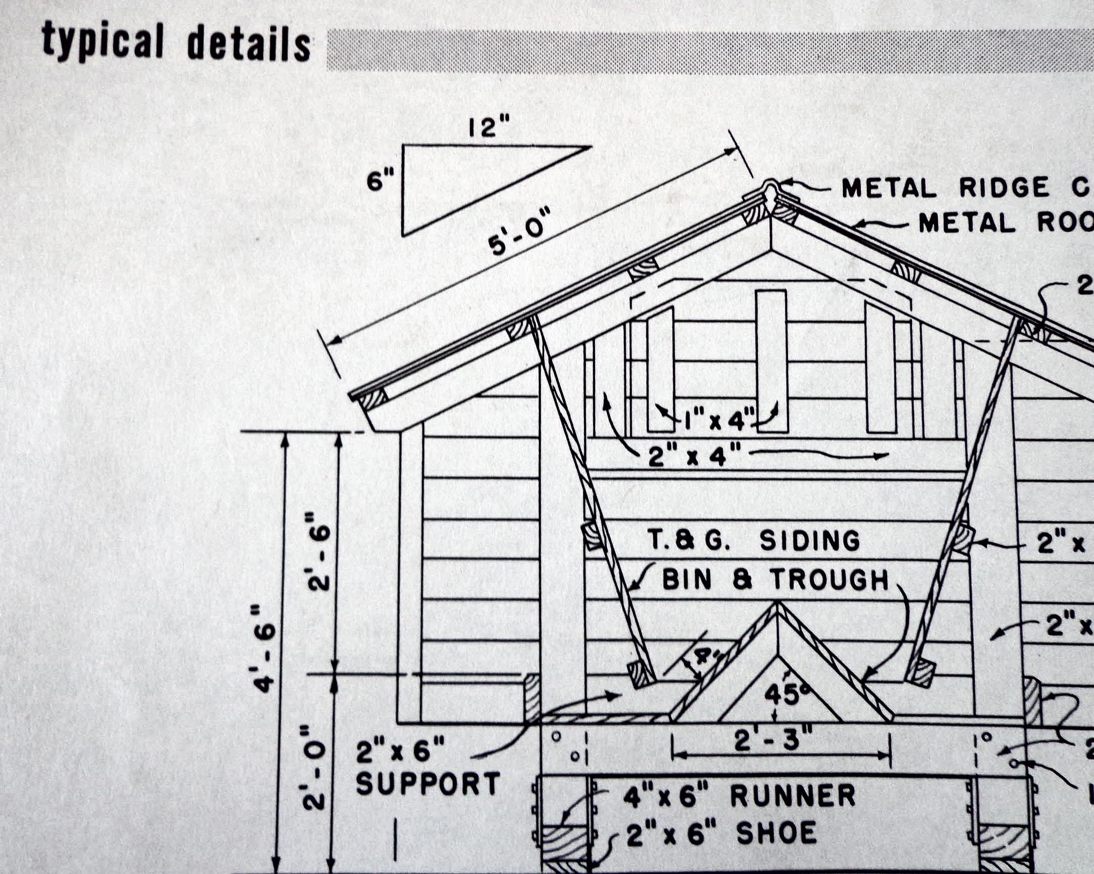 Movable Calf Creep Feeder Fenced Farm Building Plan No 5764 1
