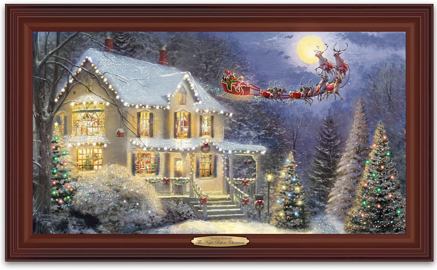 The Bradford Exchange Thomas Kinkade The Night Before Christmas