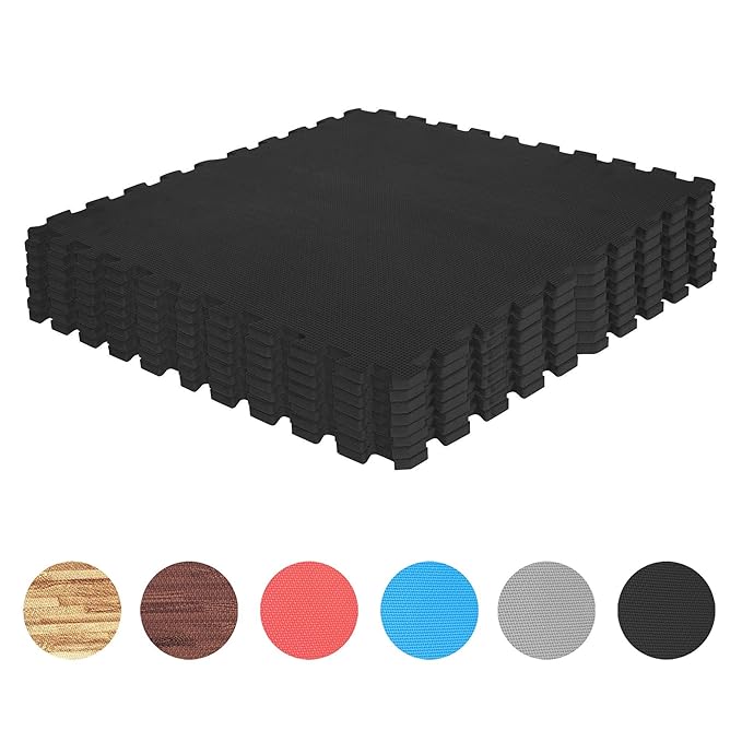 GORILLA SPORTS® Schutzmatten-Set – 8 Puzzle-Matten/Sport-Matten 60 x 60 x 1,2 cm