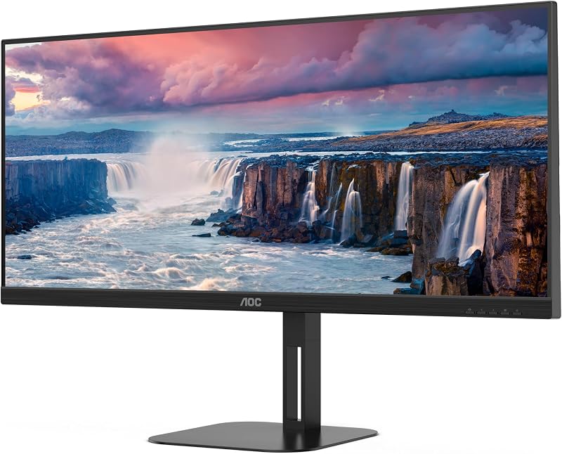 AOC U34V5C 34 Inch QHD Monitor 100Hz USB-C DP Hub Speaker VA
