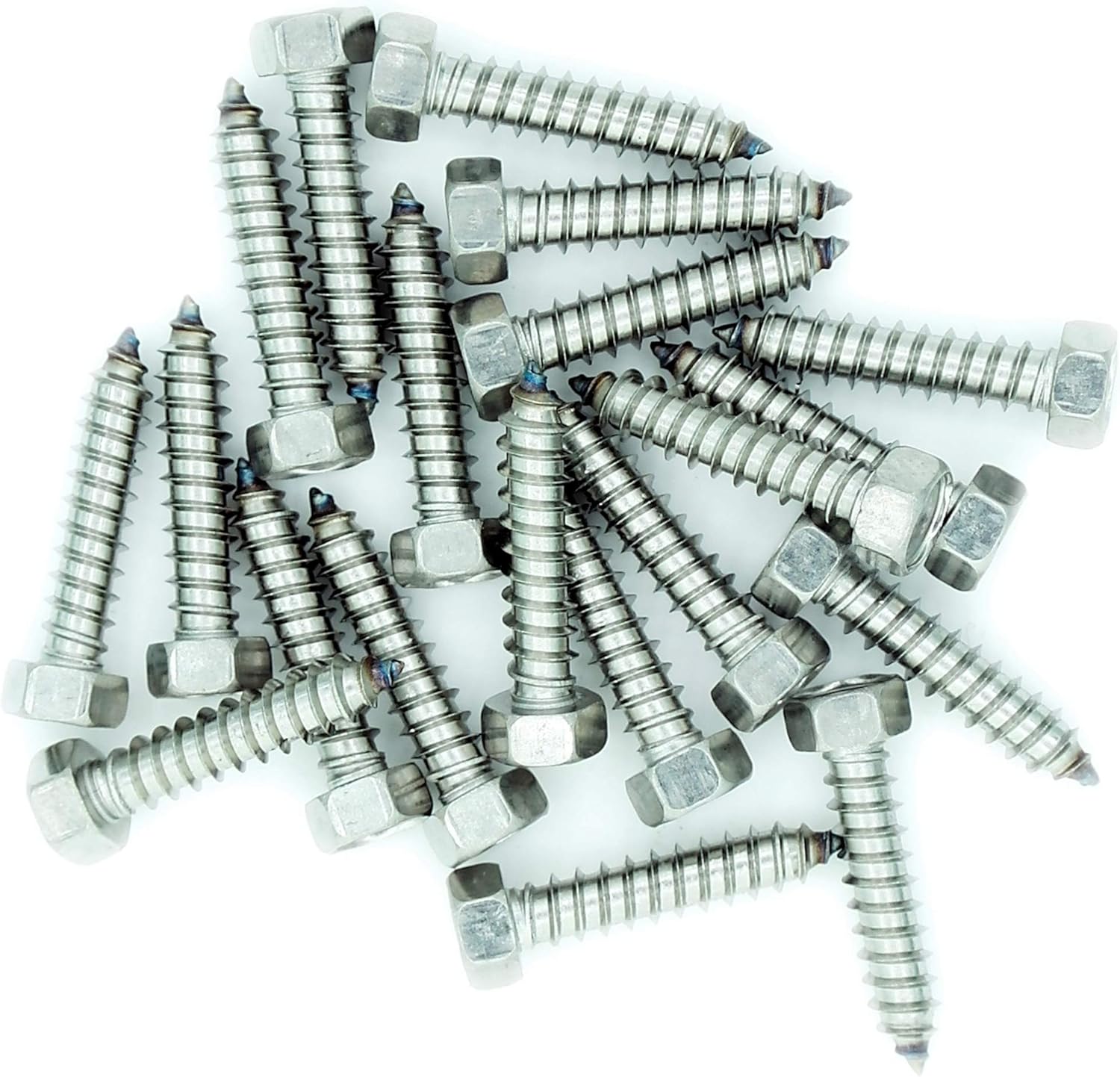 No.14 x 1.3 (6.3mm x 32mm) Hex Self-Tapping Screw - Stainless Steel (A2) (Pack of 20), 6.3x32 - A2 (20) - Image 3