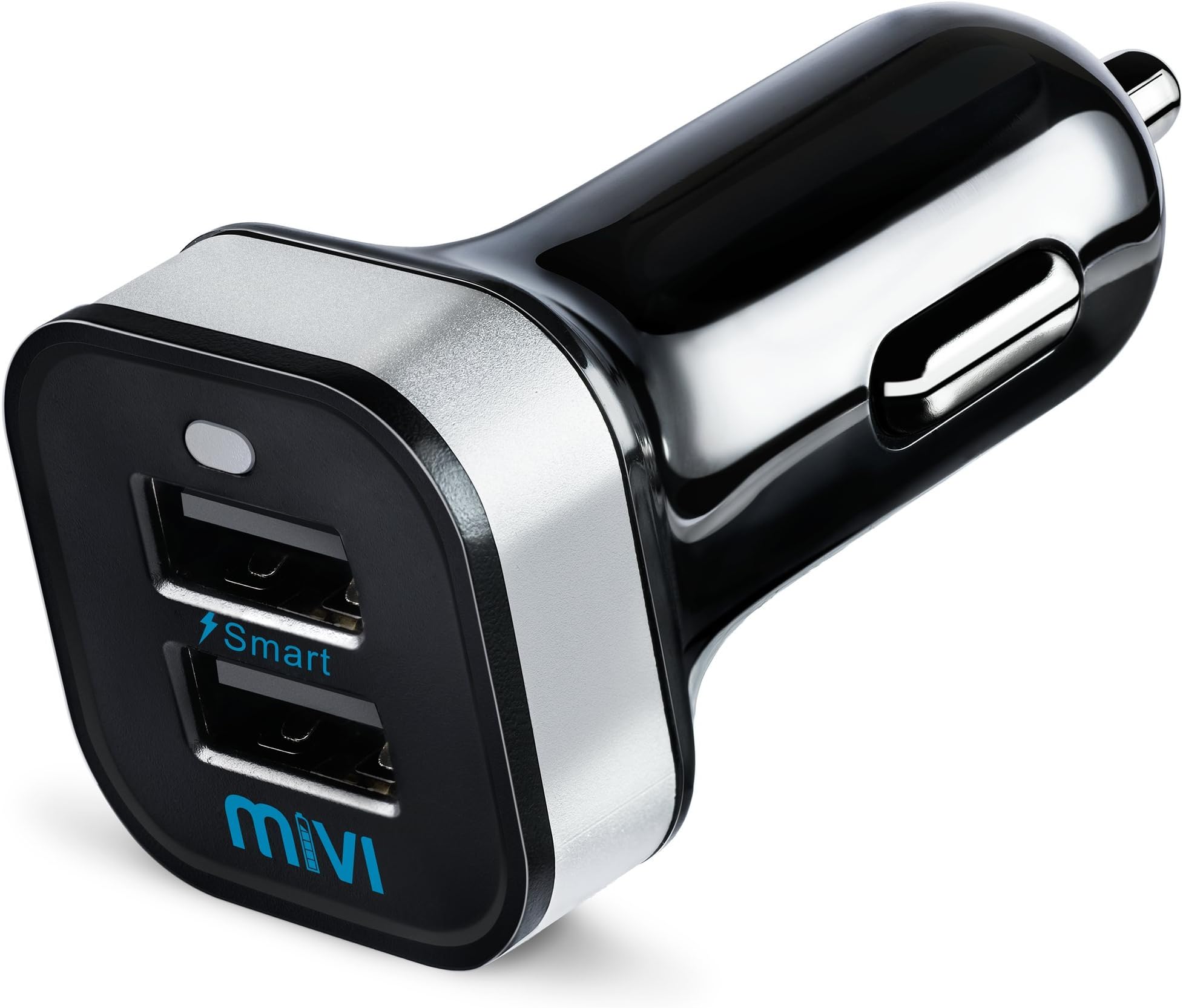 Mivi 3.1A Dual Port Car Charger for all Smartphones(Black)