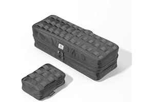 camping moon Tool Bag with Dual Compartments, Mesh Pocket, MOLLE System, Gear Pouch, and Padded Structure – Smart Storage for