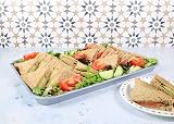 Harfield Medium Display Tray Butcher's Pastry Tray 37.5x27.5cm Silver view 2