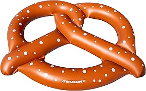 Swimline Giant Pretzel Swim Fun Inflatable Floating Seat, 1-Pack