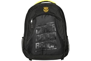 Icon Sports FC Barcelona Premium Backpack - Unisex Adult - FCB36BP-K Black OSFM