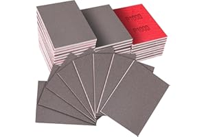 KQCXIK 32-Pack 3x4 Inch 1000 Grit Hook & Loop Sanding Sponges - Wet/Dry Foam Pads for Medium-Fine Surface Smoothing on Wood, Metal & Automotive
