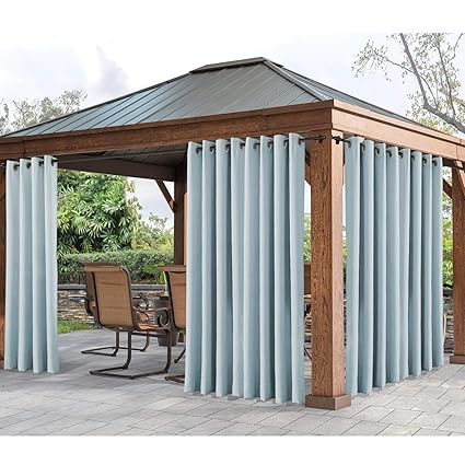 Amazon Com Cololeaf Outdoor Curtain Waterproof Extra Wide Patio