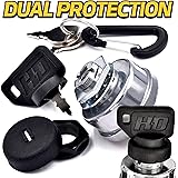 HD SwitchStarter Ignition Switch fits Exmark 109-4736 Toro 104-2541 103-0206 88-9830 Wheel Horse Lawn Mower Dual Dust Protection System w/ 2 Keys & Free Carabiner