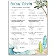 Gioco Baby Shower A Tema Surf Beach – 25 Carte FEUD Con Istruzioni – Roseum Collections