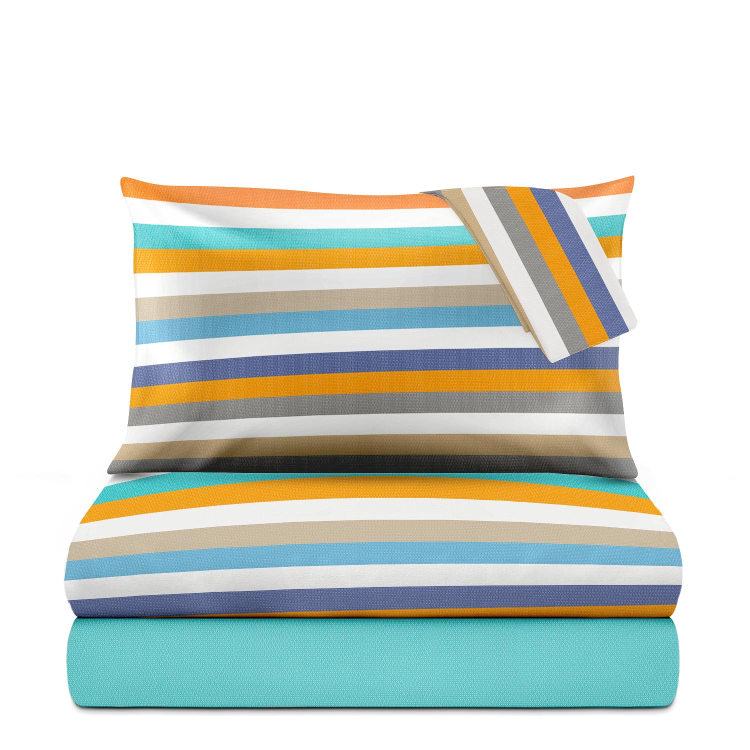 Le vie del cotone, Canberra Bedding Set for Double Bed in Pure Cotton