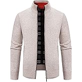 Mylldey Mens Sweater Cardigan Knitted Long Sleeve Men Sweaters Fall