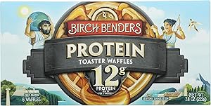 Birch Benders, Toaster Waffles Protein 6 Count, 7.8 Ounce