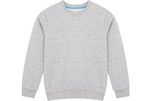 Juephe Kids Cotton Fashion Sweatshirts for Boys Girls Toddlers Long Sleeve medium-weight Pullover Tops Clothes for Age 2-14