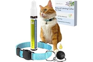 ROLLERPAWSTER Cat Urination Deterrent Calming Collar, Anti-Pee & Anxiety Relief, Stop Cats from Urinating in House, Vet-Approved, Pet-Safe with Essential Oils (Niaouli)