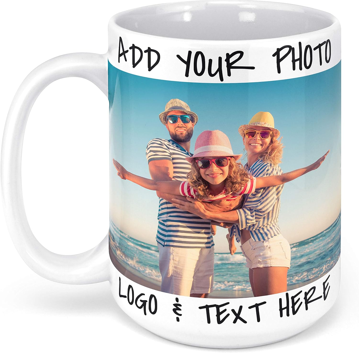 Amazon Com Photo Coffee Mug Custom Mug Upload Any Picture Logo Text Fathers Day Gifts For Dad 15 Oz 8 Color Customized Large Coffee Mug Personalized Gifts Mug Photo