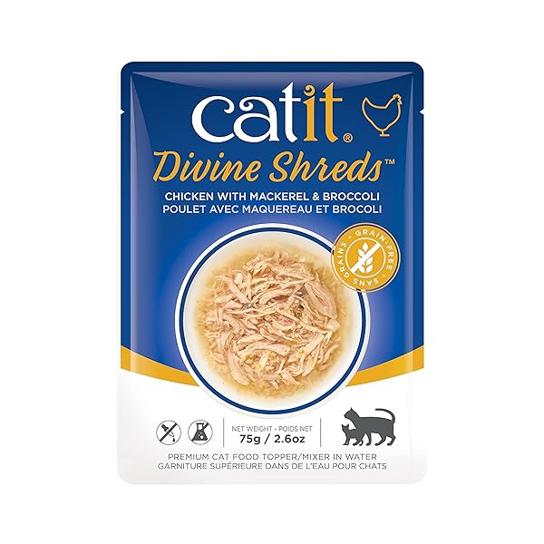 CATIT DIVINE SHREDS PREMIUM CAT FOOD TOPPER, CHICKEN...