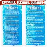 Perfect Remedy 2-Pack Gel Ice Packs for Injuries - Reusable, Soft & Flexible Hot & Cold Compress, Soothing Aid for Sprains, Strains, Soreness conditions, Alternative to Hot Water Bottles (Blue, Large)