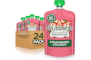 Outshine Smoothie Fruit & Yogurt Smoothie Pouches - Strawberry Coconut (24 Pack)