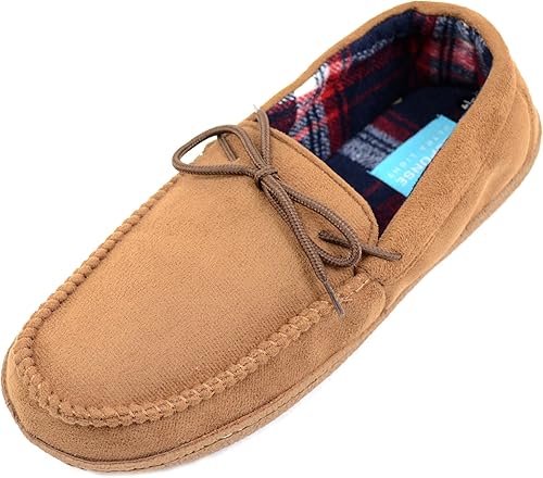 mens slippers moccasin style