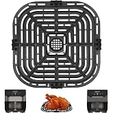 Air Fryer Replacement Tray for Instant Vortex Plus 6QT Clear Cook instant pot,Reusable Replacement Heat，Original Replacement Air Fryer Grill Plate Pan Crisper Plate Tray，Dishwasher Safe